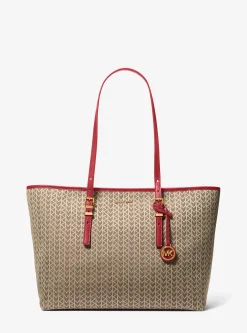 Mala tote com logótipo MK2000 em jacquard Quinn grande | Michael Kors [PT]