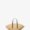 Mala tote em palha tricotada à mão Isa pequena | Michael Kors [PT]