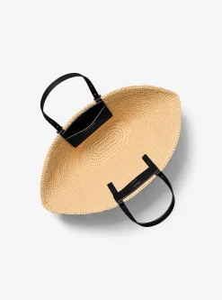 Mala tote em palha tricotada à mão Isa pequena | Michael Kors [PT]