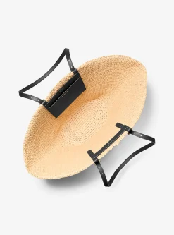Mala tote em palha tricotada à mão Isa grande | Michael Kors [PT]