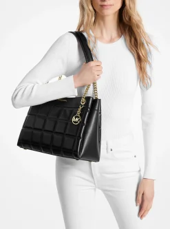 Mala tote em pele acolchoada Susan média | Michael Kors [PT]