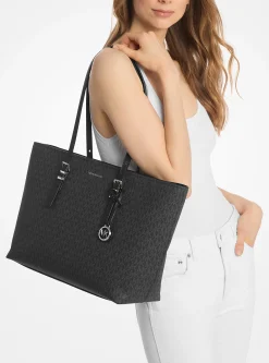 Mala tote em pele com logótipo exclusivo Quinn grande | Michael Kors [PT]
