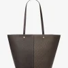 Mala tote em pele com logótipo exclusivo Flora grande | Michael Kors [PT]