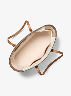 Mala tote em pele com logótipo exclusivo Quinn grande | Michael Kors [PT]
