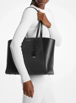 Mala tote em pele com logótipo exclusivo Taryn grande | Michael Kors [PT]