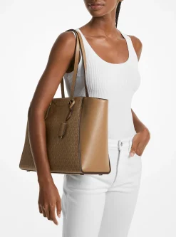 Mala tote em pele com logótipo exclusivo Taryn grande | Michael Kors [PT]
