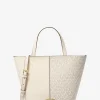 Mala tote em pele granulada e com logótipo exclusivo Flora média | Michael Kors [PT]