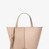 Mala tote em pele granulada e com logótipo exclusivo Flora média | Michael Kors [PT]