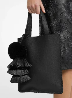 Mala tote em pele granulada pespontada à mão Ponza média | Michael Kors [PT]