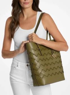 Mala tote em pele tecida Quinn grande | Michael Kors [PT]