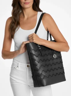 Mala tote em pele tecida Quinn grande | Michael Kors [PT]