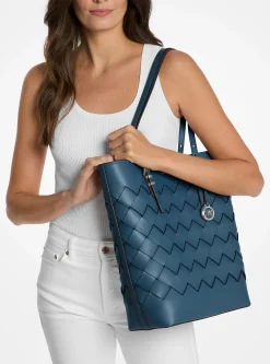 Mala tote em pele tecida Quinn grande | Michael Kors [PT]