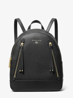 Mochila em pele granulada Brooklyn média | Michael Kors [PT]