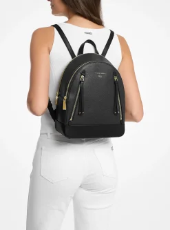 Mochila em pele granulada Brooklyn média | Michael Kors [PT]
