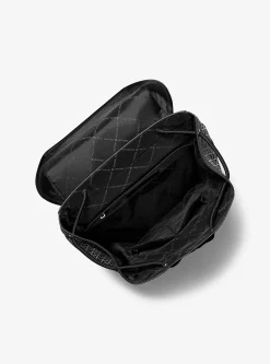 Mochila tipo aviador em jacquard com o logótipo MK2000 Eli | Michael Kors [PT]