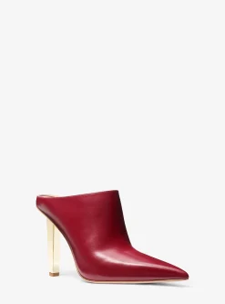 Mules de salto em pele Halle | Michael Kors [PT]