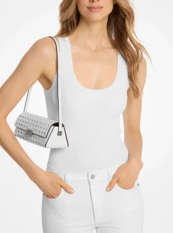 Pochette convertível em pele com tachas Ludlow pequena | Michael Kors [PT]