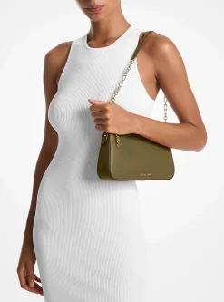 Pochette de corrente de elos em pele Empire média | Michael Kors [PT]