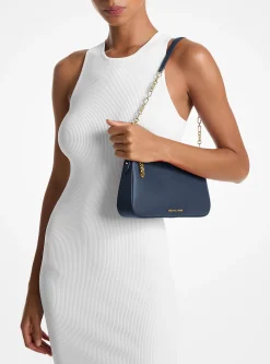 Pochette de corrente de elos em pele Empire média | Michael Kors [PT]