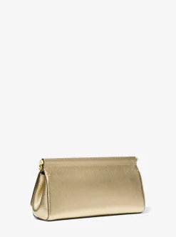 Pochette em pele granulada metalizada Carmine média | Michael Kors [PT]