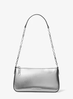 Pochette em pele metalizada Empire média | Michael Kors [PT]