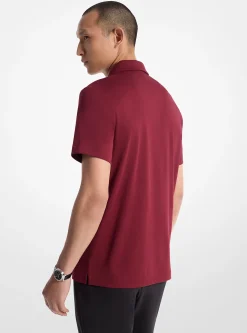 Polo com meio fecho de correr em algodão | Michael Kors [PT]