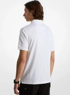 Polo com meio fecho de correr em algodão | Michael Kors [PT]