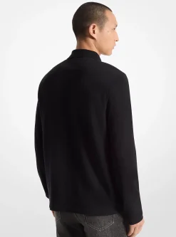 Polo de manga comprida em malha de bolhas | Michael Kors [PT]