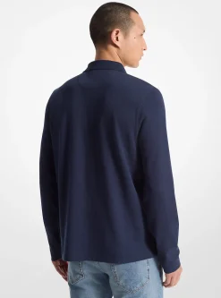 Polo de manga comprida em malha de bolhas | Michael Kors [PT]