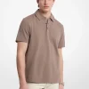 Polo em algodão elástico em malha de bolhas | Michael Kors [PT]