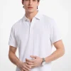 Polo em algodão elástico em malha de bolhas | Michael Kors [PT]