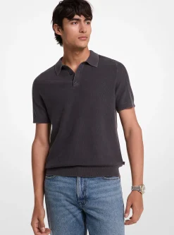 Polo em linho e algodão | Michael Kors [PT]