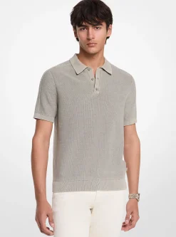 Polo em linho e algodão | Michael Kors [PT]