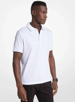 Polo em malha de algodão com logótipo estampado Greenwich | Michael Kors [PT]