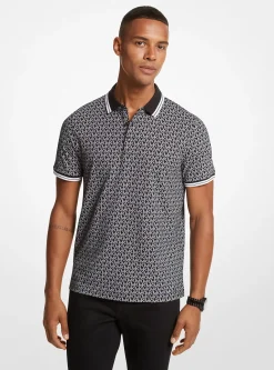 Polo em malha de algodão com logótipo estampado Greenwich | Michael Kors [PT]