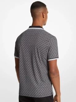 Polo em malha de algodão com logótipo estampado Greenwich | Michael Kors [PT]