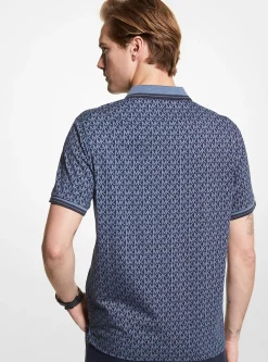 Polo em malha de algodão com logótipo estampado Greenwich | Michael Kors [PT]