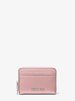 Porta-cartões com fecho de correr a toda a volta em pele granulada Jet Set pequeno | Michael Kors [PT]