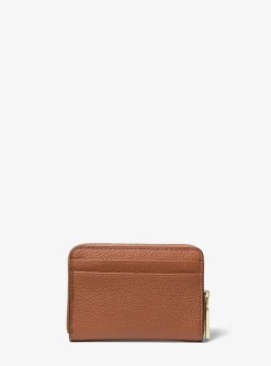 Porta-cartões com fecho de correr a toda a volta em pele granulada Jet Set pequeno | Michael Kors [PT]