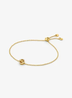 Pulseira com fecho deslizante Fulton em prata de lei banhada a metal precioso | Michael Kors [PT]