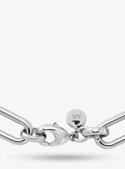 Pulseira de corrente de elos com logótipo Empire em latão banhada a metal precioso | Michael Kors [PT]