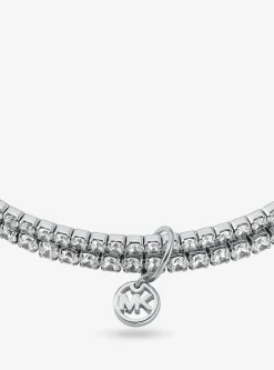 Pulseira de ténis dupla em latão banhado a metal precioso | Michael Kors [PT]
