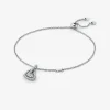 Pulseira em forma de coração com incrustações em prata de lei banhada a metal precioso | Michael Kors [PT]
