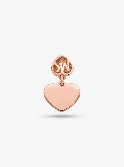 Pulseira em forma de coração com incrustações em prata de lei banhada a metal precioso | Michael Kors [PT]