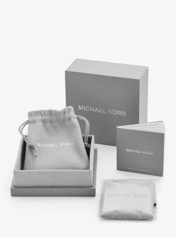 Pulseira em forma de coração com incrustações em prata de lei banhada a metal precioso | Michael Kors [PT]