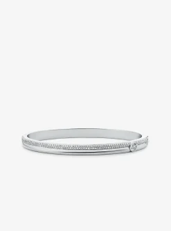 Pulseira rígida com incrustações em latão banhado a metal precioso | Michael Kors [PT]
