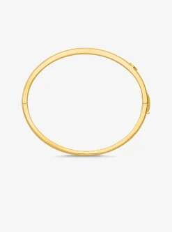 Pulseira rígida com incrustações em latão banhado a metal precioso | Michael Kors [PT]
