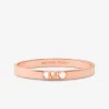 Pulseira rígida com logótipo Empire em latão banhada a metal precioso | Michael Kors [PT]
