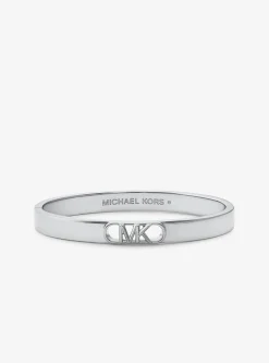 Pulseira rígida com logótipo Empire em latão banhada a metal precioso | Michael Kors [PT]