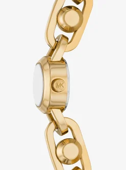 Relógio com bracelete de elos dourado Astor mini | Michael Kors [PT]